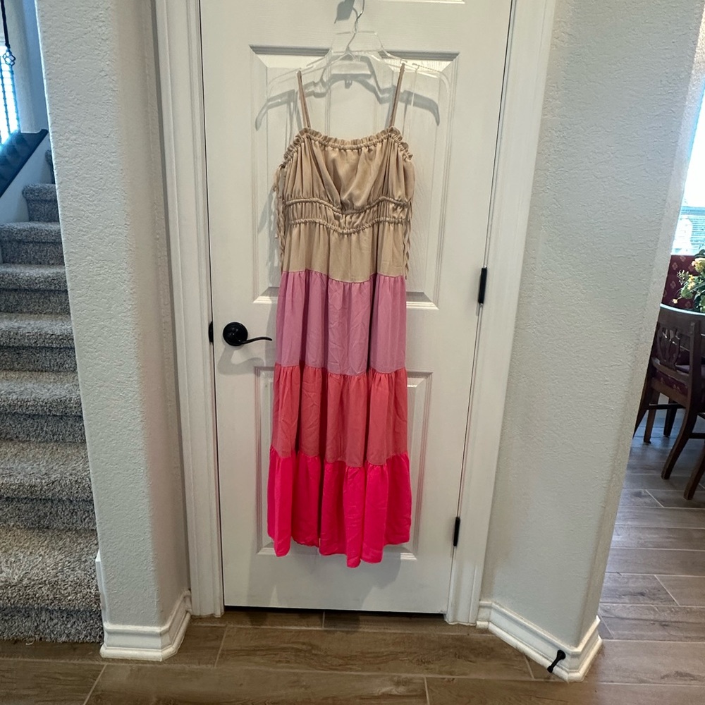 NWT Tiered Maxi Dress by Skies Are Blue S